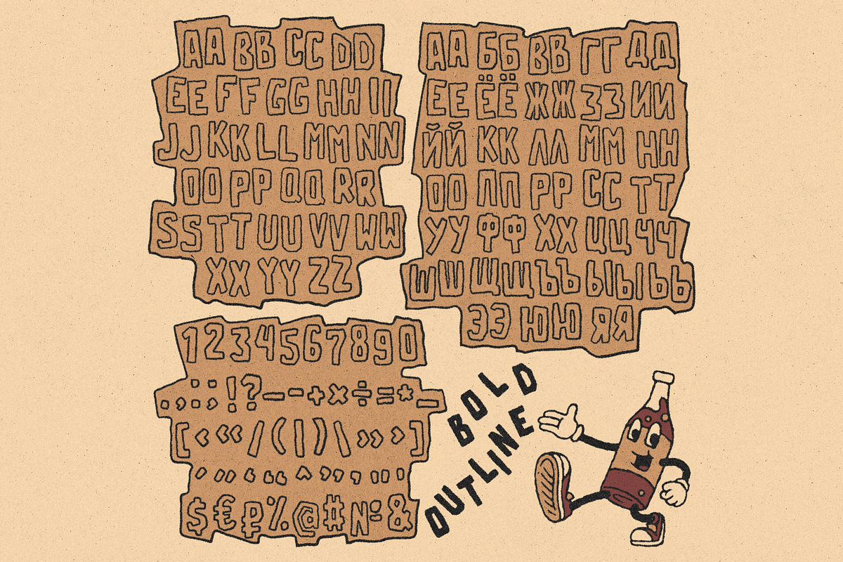 BOOZY | FONT FAMILY, a Font by 2DFUNS (Photo 8 of 9)