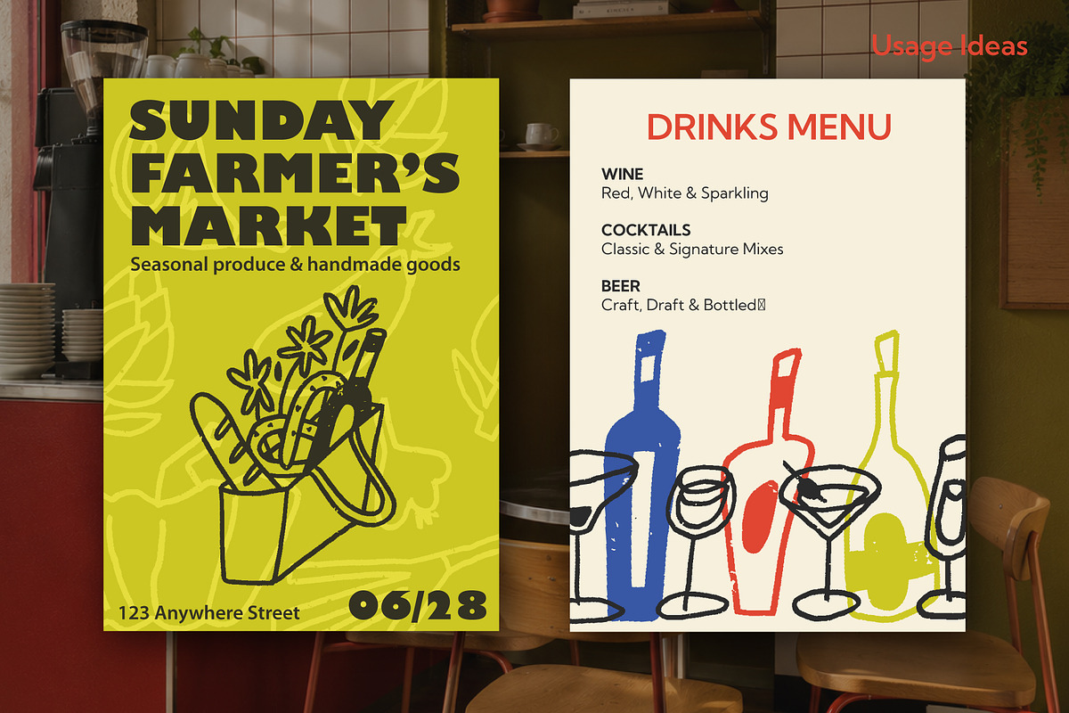 Doodles & Noodles: Ink Food Pack, a Food Illustration by Olly Kava (Photo 8 of 11)