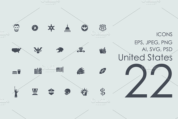 22 United States Icons