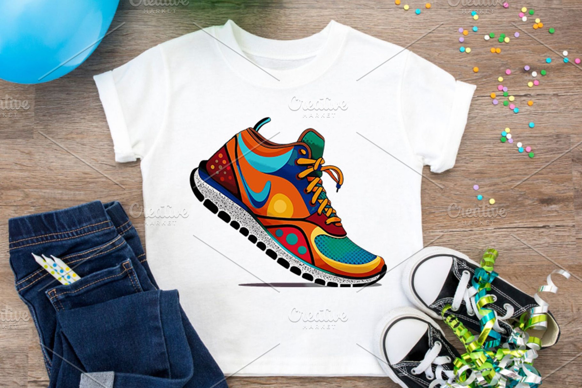 Sneakers Clipart, Footwear Graphics, a Sport Illustration by QM_ART (Photo 6 of 7)