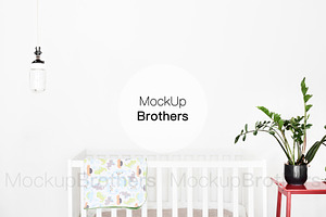 Nursery baby room mockup mock up 19