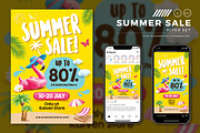 Summer Sale Flyer, a Flyer Template by Aarley Kaiven (Thumbnail 1 of 3)