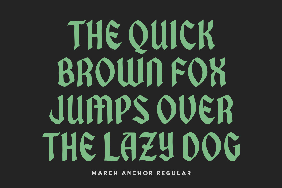 March Anchor & Bonus, a Blackletter Font by IronbirdCreative (Photo 9 of 11)