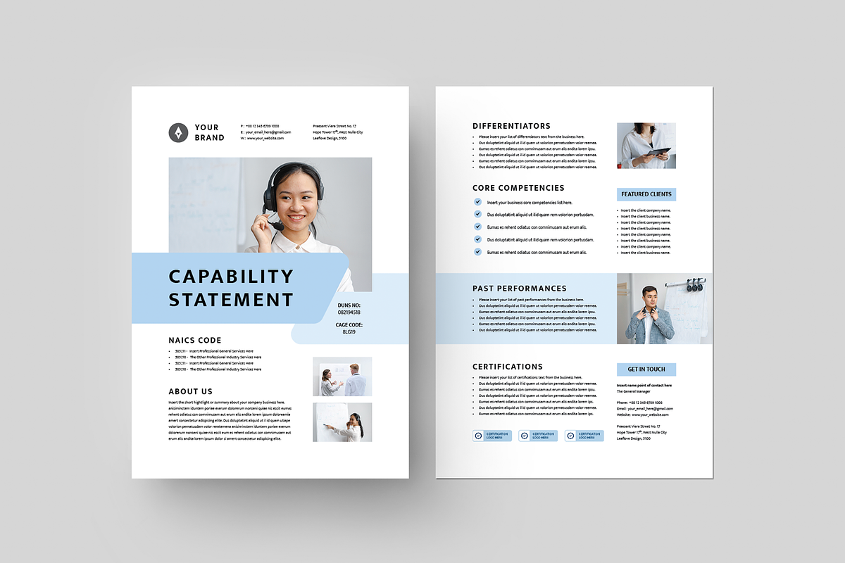 Capability Statement Bundle, a Flyer Template by Leaflove (Photo 8 of 10)