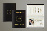 Art Deco Passport Wedding Invitation, an Invitation Template by Vynetta (Thumbnail 3 of 7)