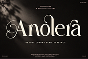 Beauty Luxury Serif Font - Anolera, a Serif Font by Font Liner (Thumbnail 1 of 10)