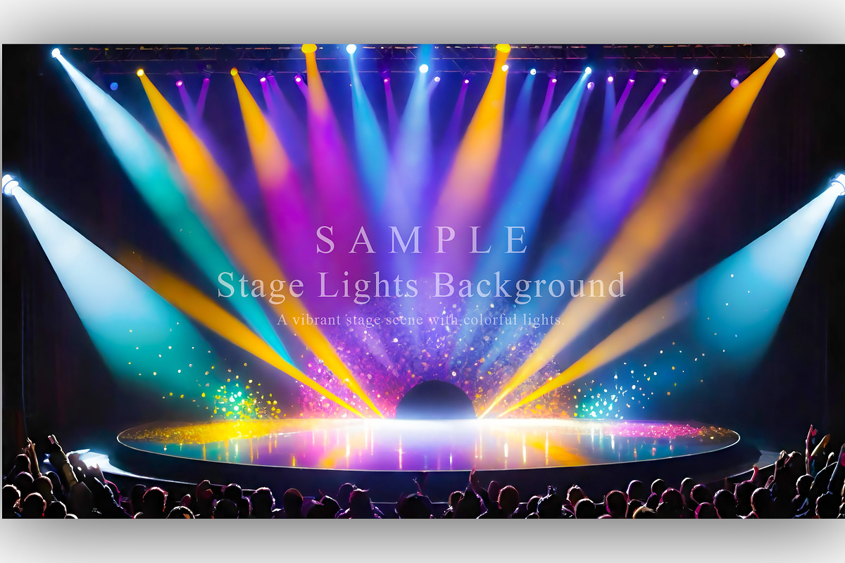 15 Stage Lights Background, a Background Graphic by NOMO DESIGN (Photo 10 of 16)