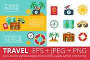 Summer trip in a flat style., an Object Graphic by KundolaArt (Thumbnail 1 of 4)
