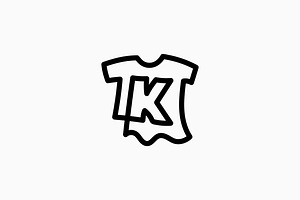 k letter kid tee tshirt apparel logo, a Branding & Logo Template by VASTARD STUDIO