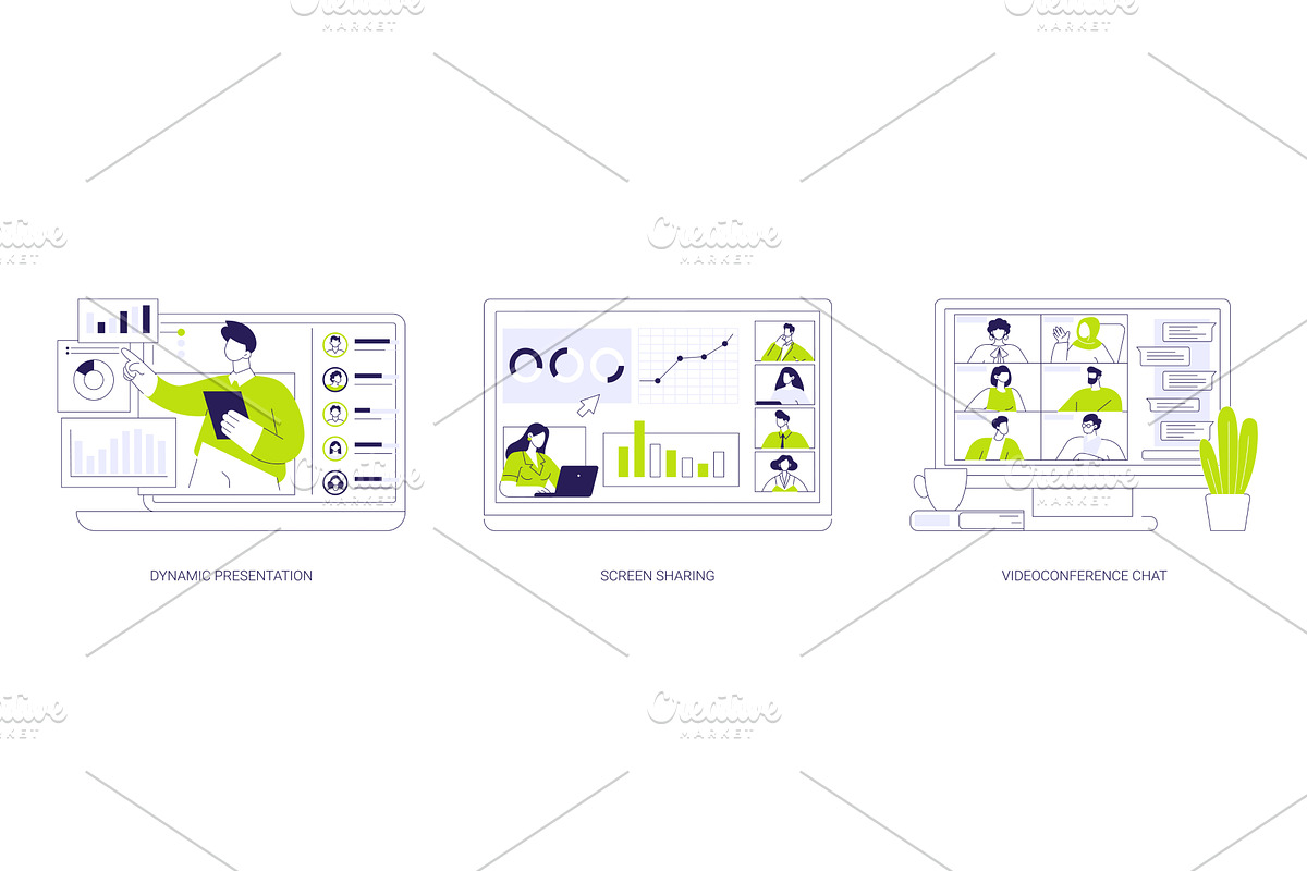 Meeting management isolated cartoon, an Illustration by Visual Generation