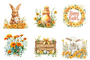 Marigold Easter Clipart, an Illustration by CreationArt (Thumbnail 5 of 5)