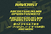 RAVERIST - Modern Sport Display Font, a Sans Serif Font by Gassstype (Thumbnail 6 of 8)