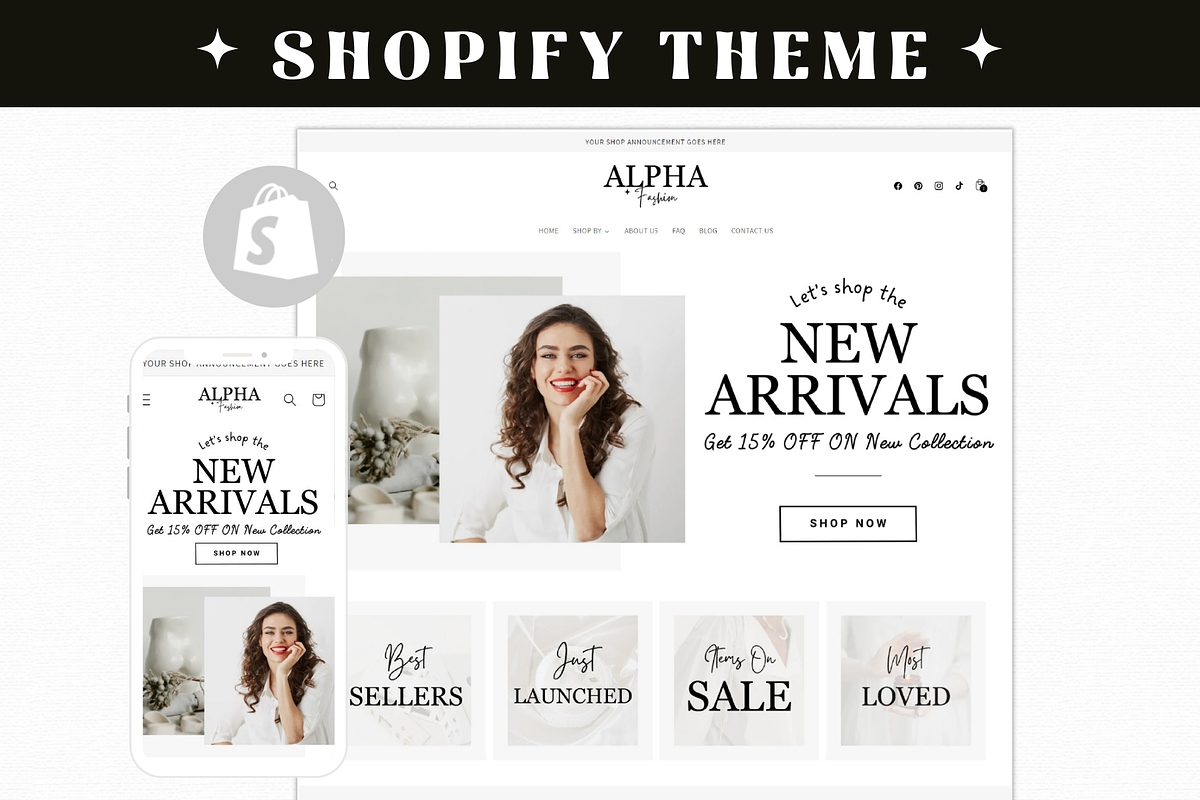 Minimalistic Shopify Theme, a Shopify Template by AdvertFox (Photo 1 of 10)