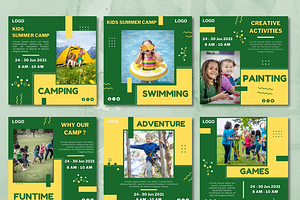 Instagram Kids Summer Camp Templates