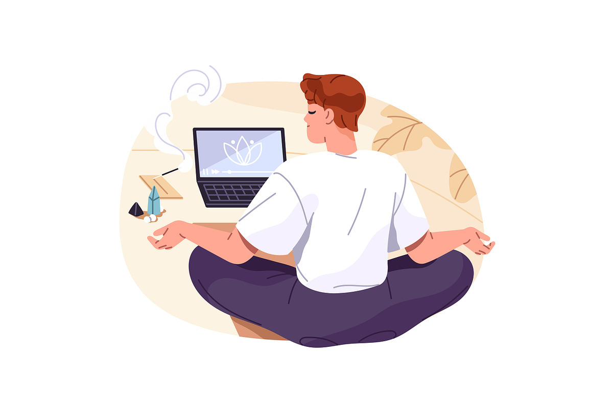 Healthy lifestyle, daily routine set, a Person Illustration by PaperTrident (Photo 6 of 10)