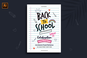 Back To School Flyer/Poster Template