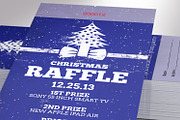 Christmas Raffle Ticket Template, a Card Template by Four C Graphic (Thumbnail 6 of 8)