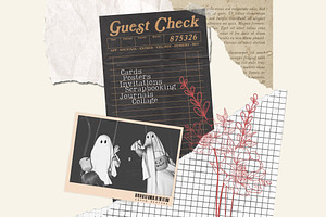 Guest Check Scrapbooking JPG PNG PDF