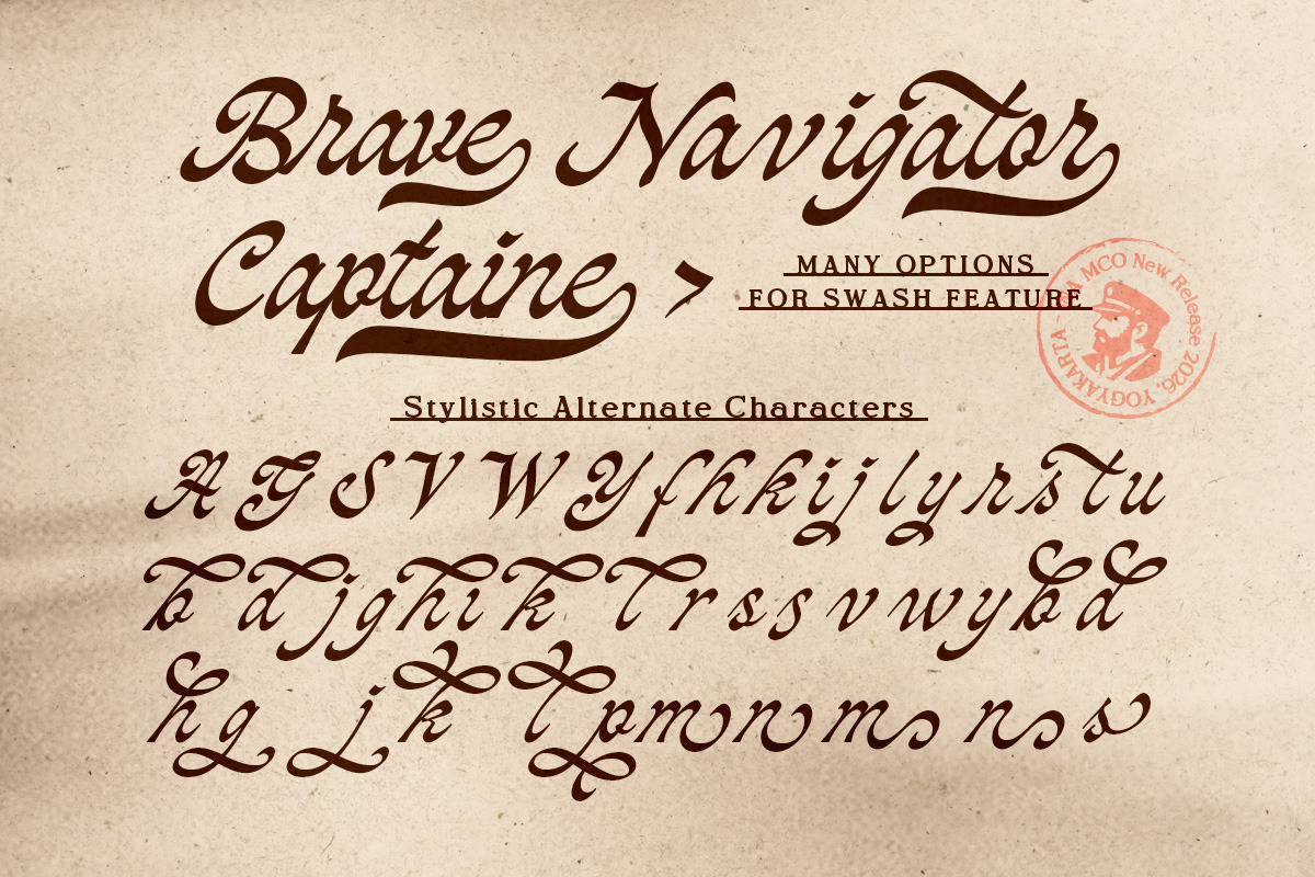 MCO - Southapton, a Script Font by Mojiscope Studio (Photo 11 of 11)