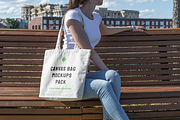 Canvas Bag Mockups - City Park Ed., a Shirt Mockup by BULBFISH (Thumbnail 13 of 14)