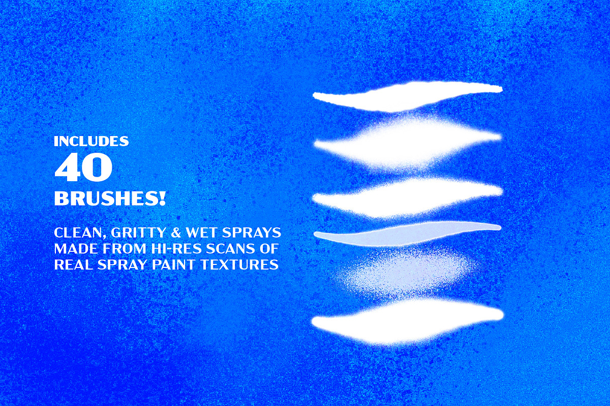 Sprayed Paint Procreate Brushes, a Brush Add-On by Tim Hankins Design (Photo 3 of 5)