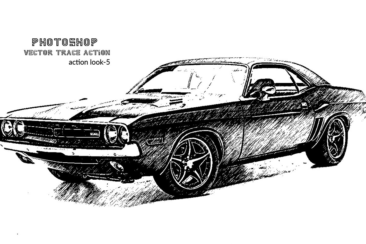Photoshop Vector Trace Action, an Action Add-On by MRI STUDIO (Photo 8 of 8)