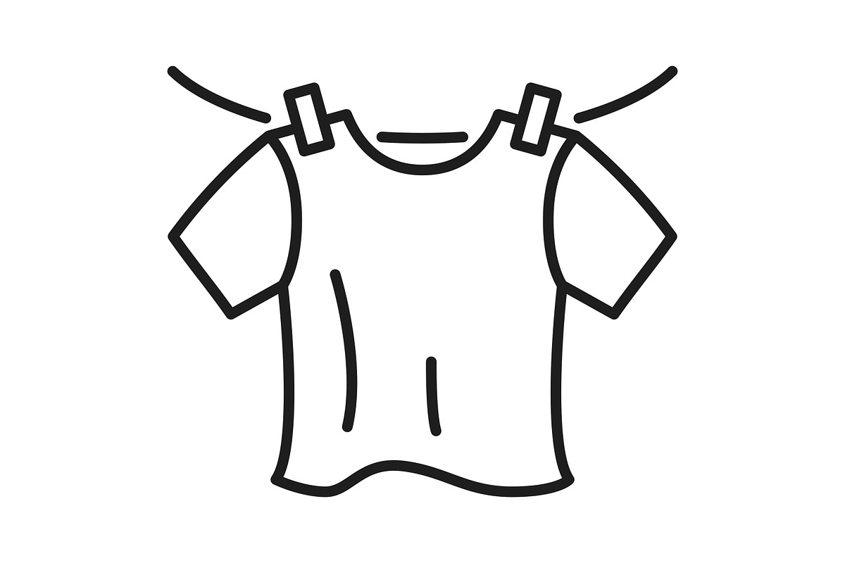 Laundry line set icons, an Outline Icon by ElineDesign (Photo 3 of 3)