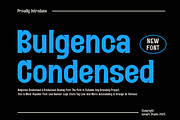 Bulgenca Condensed - Sans Font, a Sans Serif Font by Iqsiart Studio (Thumbnail 1 of 7)