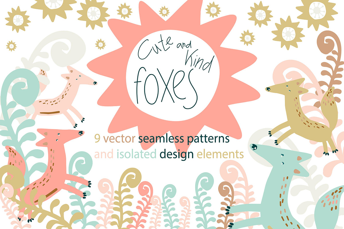 Cute and kind foxes, a Texture Graphic by Tanna.ART (Photo 1 of 13)