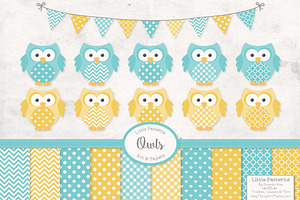 Fresh Blue Owl Vectors & Papers, an Animal Illustration by Amanda Ilkov