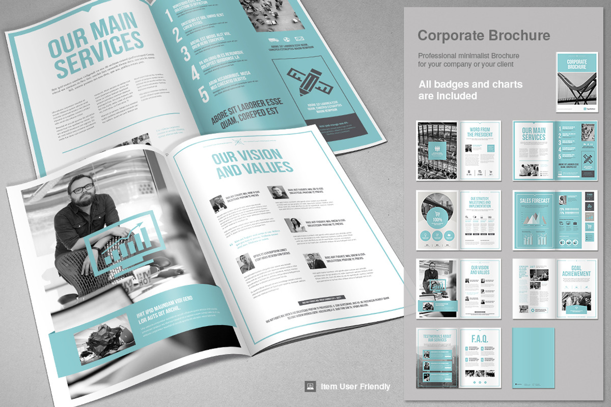 Corporate Brochure PSD, a Brochure Template by TypoEdition (Photo 2 of 4)