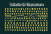 Gefarin 3D, a Sans Serif Font by Craft Supply Co. (Thumbnail 8 of 8)