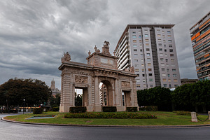 The Sea Gate, called porta de la mar monument in Spanish city, Valencia, an Arts & Entertainment Photo by Bepslabor
