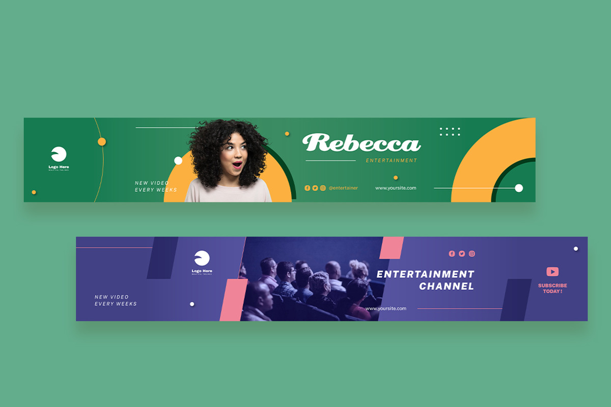 Entertainment Youtube Cover, a Social Media Template by Rahardi Creative (Photo 2 of 4)