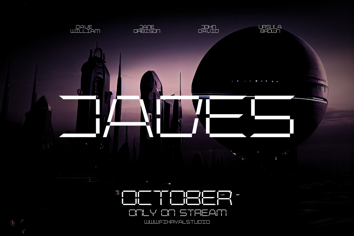 Digitrone – Futuristic Display Font, a Sans Serif Font by Fikryal Studio (Photo 4 of 15)