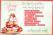Strawberry Shortcakes Clip Art, a Food Illustration by Whimsy & Wishes (Thumbnail 4 of 4)
