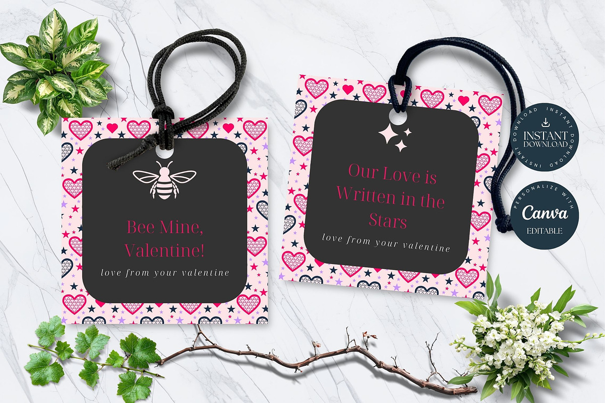 Valentines Gift labels 2x2, a Stationery Template by Tracia Creative (Photo 1 of 4)