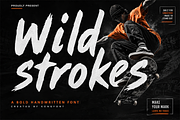 Wild Strokes-Bold Handwritten Brush, a Handwritten Font by overlaytemplates (Thumbnail 1 of 5)