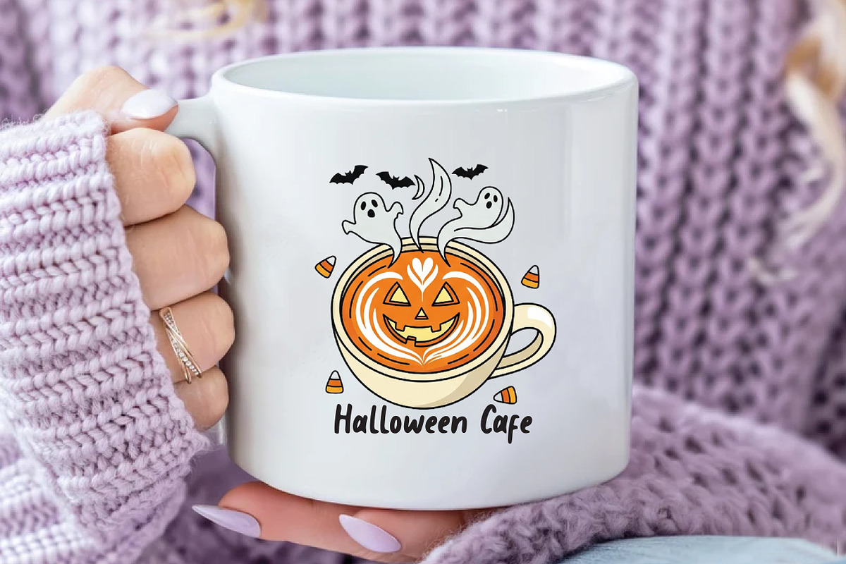 Halloween Cafe PNG, an Illustration by Daily.Designs (Photo 3 of 5)
