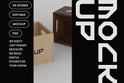 Wooden Fruit Crate Mockup, a Household Mockup by hiddemaru (Thumbnail 4 of 4)