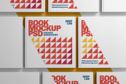 Square Book Hardcover Mockup Set, a Print Template by Deeplab (Thumbnail 3 of 20)