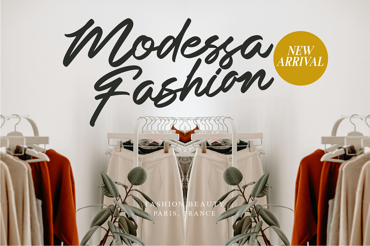 Baglietta Modern Stylish Script Font, a Script Font by Ronny Studio (Photo 3 of 9)
