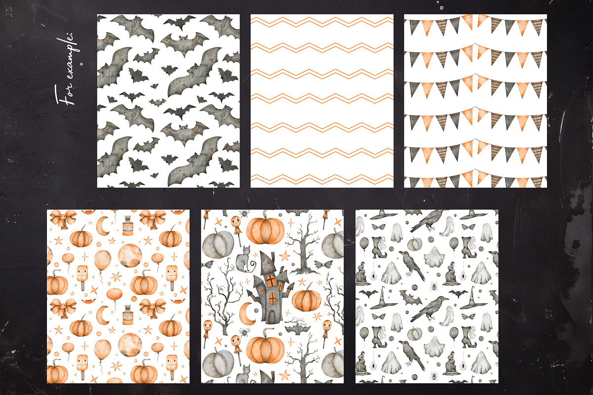 Watercolor Halloween set, an Object Graphic by OrangePeafowlArt (Photo 16 of 21)