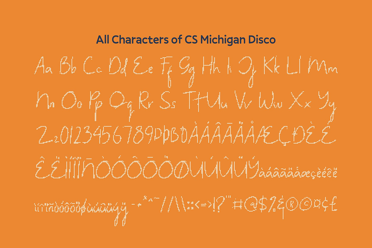 CS Michigan Disco, a Handwritten Font by Craft Supply Co. (Photo 8 of 8)