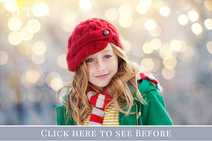 Christmas Bokeh Photo Overlays