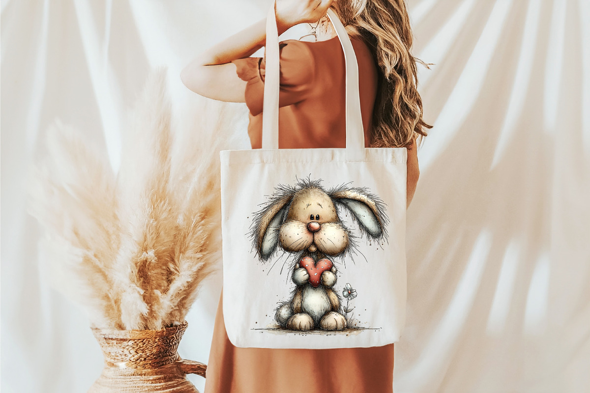 Cute Easter Clipart Bunny Png, an Illustration by designcity5 (Photo 4 of 5)