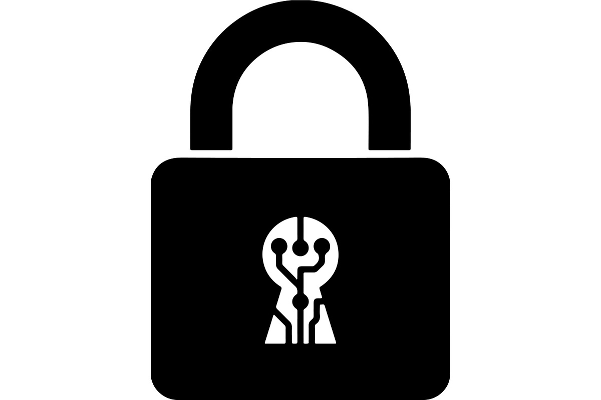 Padlock and Security Keyhole, a Technology Illustration by balal (Photo 11 of 13)