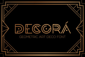 DECOR - Geometric Art Deco Font