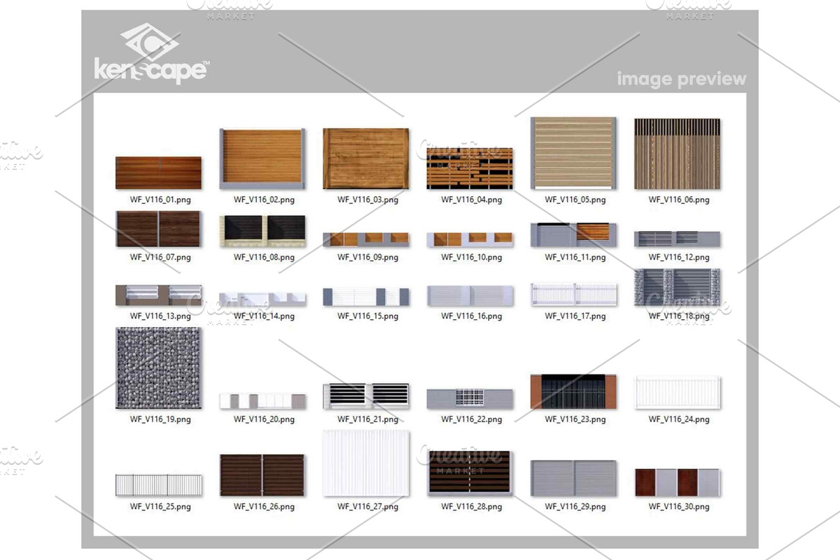 30 Wall Fences Photo Overlays, an Architecture Photo by KenScape (Photo 3 of 4)