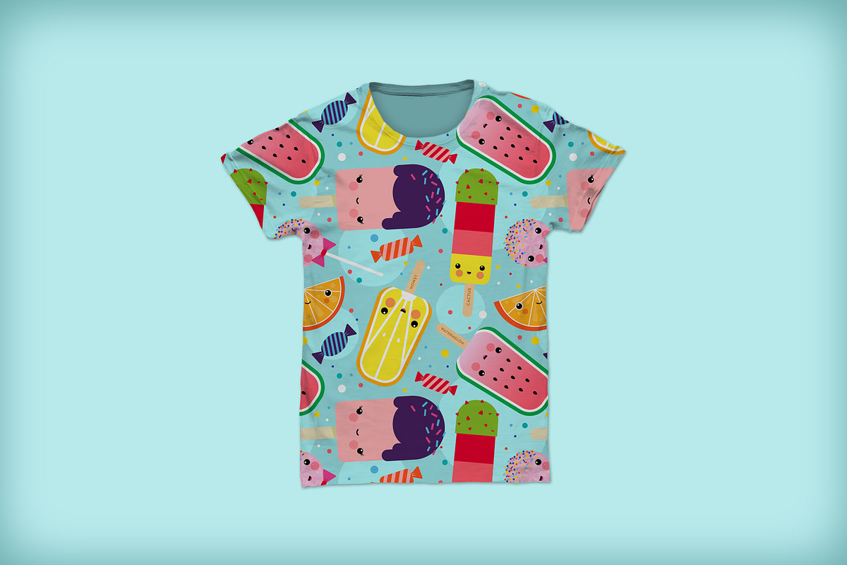 Kawaii Sweets Seamless Pattern, a Pattern Graphic by Pia Kolle (Photo 4 of 4)